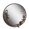 Zeckos SPI Aluminum Frame Mermaid Round Wall Mirror Bathroom Décor 22 Inches In Diameter -Amazon Store 41ITSHO6QwL