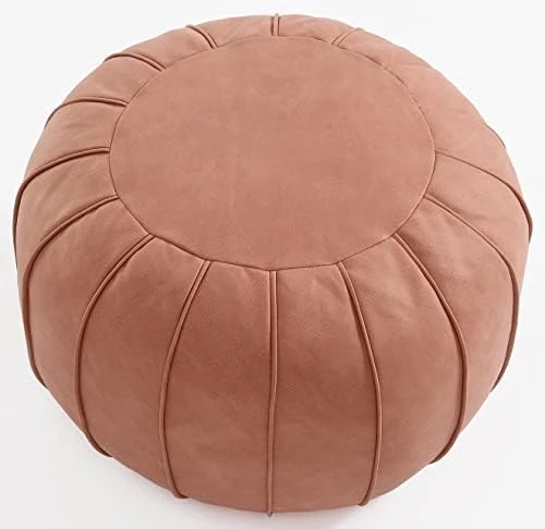 C COMFORTLAND Unstuffed Faux Suede Ottoman Pouf, Round Foot Rest Poof Ottomans, Floor Foot Stool Poufs, Bean Bag Chair Cover With Storage For Living Room, Bedroom, Or Wedding Gifts Grey 11 C COMFORTLAND Unstuffed Faux Suede Ottoman Pouf, Round Foot Rest Poof Ottomans, Floor Foot Stool Poufs, Bean Bag Chair Cover With Storage For Living Room, Bedroom, Or Wedding Gifts Grey - Image 9