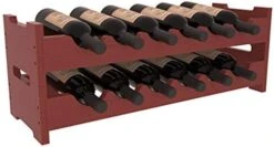 Wine Racks America® Living Series Mini Scallop Wine Rack - Durable And Modular Wine Storage System, Pine Unstained - Holds 12 Bottles -Amazon Store 41IgzEj95DL. AC