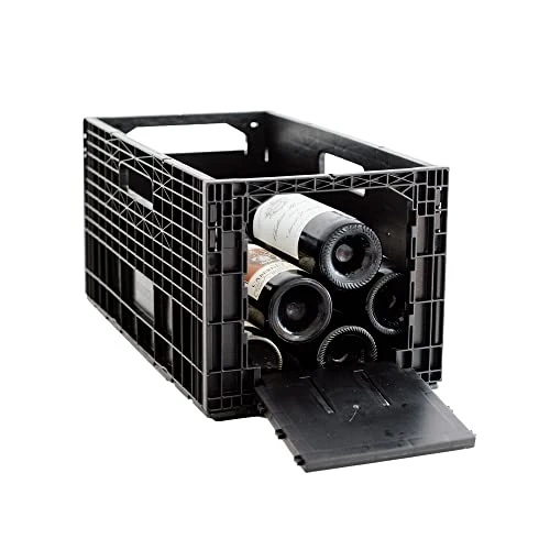 Flexible Wine Storage System For Wine Collectors | Front And Rear Access Door | Stackable Storage Solution | Weinbox 9 Separate Storage Crates | Hold Up To 108 Bottles | Works With All Bottle Shapes 3 Flexible Wine Storage System For Wine Collectors | Front And Rear Access Door | Stackable Storage Solution | Weinbox 9 Separate Storage Crates | Hold Up To 108 Bottles | Works With All Bottle Shapes