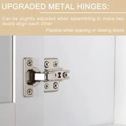 Green Hills VEIKOUS Kitchen Buffet With Hutch, 72" Kitchen Pantry Storage Cabinet With Microwave Countertop, Freestanding Cupboard With Drawer And Glass Doors, White -Amazon Store 41Ik6TVBGrL