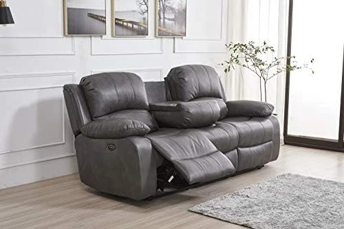 Betsy Furniture Power Reclining Bonded Leather Living Room Set (Brown, Loveseat) 8 Betsy Furniture Power Reclining Bonded Leather Living Room Set (Brown, Loveseat) - Image 6