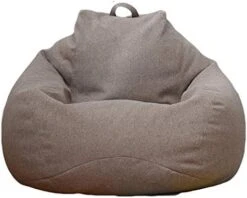 WAQIA Stuffed Animal Storage Bean Bag Chair Cover (No Filler) - Stuffable Zipper Beanbag Cover-Cotton Linen Memory Foam Beanbag Replacement Cover For Adults And Kids Without Filling -Amazon Store 41IpOKBYJXL. AC