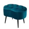 BIRDROCK HOME Tufted Oblong Teal Ottoman – Velvet Foot Stool – Mid Century Modern Steel Legs - Soft Compact Padded Stool - Living Room Or Bedroom – Vanity Chair - Decorative Furniture -Amazon Store 41Iql9t6aOL