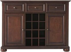 Crosley Furniture Alexandria Wine Buffet/Sideboard - Vintage Mahogany -Amazon Store 41IrD0wKj L. AC