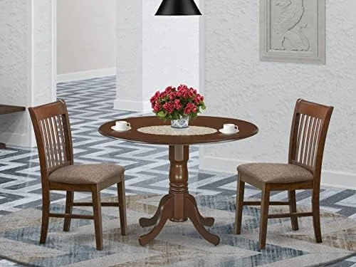 East West Furniture DLNO5-MAH-C Dining Table Set, 5-Piece 8 East West Furniture DLNO5-MAH-C Dining Table Set, 5-Piece - Image 6