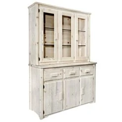 Montana Woodworks, Ready To Finish Homestead Collection China Hutch & Sideboard