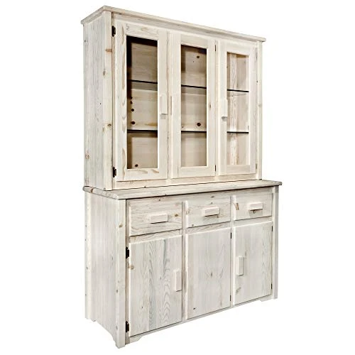 Montana Woodworks, Clear Lacquer Finish Homestead Collection China Hutch & Sideboard 3 Montana Woodworks, Clear Lacquer Finish Homestead Collection China Hutch & Sideboard