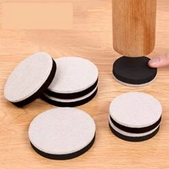 4Pcs Felt Chairs Furniture Furniture Legss Pads Mats Non-Slip Tables Foot Mats Self Adhesive Floor Protector Round Home Bed Sofa Furniture Legs Mats Yitaowang