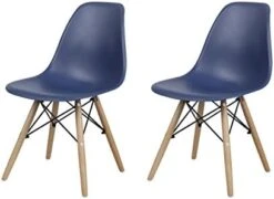 GIA Contemporary Armless Dining Chair, Qty Of 1, White Seat With Wood Legs -Amazon Store 41JGv3WW7L. AC