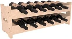 Wine Racks America® Living Series Mini Scallop Wine Rack - Durable And Modular Wine Storage System, Pine Unstained - Holds 12 Bottles -Amazon Store 41JMX53fSvL. AC