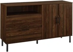 Walker Edison Modern Detailed Cabinet Door And 2 Drawer Storage-Sideboard-Buffet, 56, Dark Walnut 9 Walker Edison Modern Detailed Cabinet Door And 2 Drawer Storage-Sideboard-Buffet, 56, Dark Walnut -Amazon Store 41JRf pUVzL. AC
