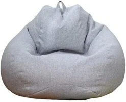 WAQIA Stuffed Animal Storage Bean Bag Chair Cover (No Filler) - Stuffable Zipper Beanbag Cover-Cotton Linen Memory Foam Beanbag Replacement Cover For Adults And Kids Without Filling -Amazon Store 41JSIgaEqBL. AC