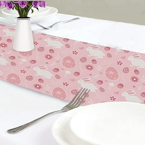 Exnundod St Patrick Shamrock Lucky Table Runner 90 Inches Green Cirrus Clovers Spring Runner For Spring Dining Table Kitchen Holiday Home Seasonal Decor 15 Exnundod St Patrick Shamrock Lucky Table Runner 90 Inches Green Cirrus Clovers Spring Runner For Spring Dining Table Kitchen Holiday Home Seasonal Decor - Image 13