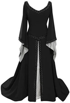 JEGULV 18th Renaissance Dress Women Plus Size Medieval Costume Irish Long Over Dress Halloween Costumes Ren Fairy Dress -Amazon Store 41JhgDNQPL. AC