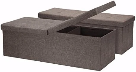 Otto & Ben 30" Storage Ottoman With SMART LIFT Top, Upholstered Tufted Bench, Foot Rest, Dark Grey 11 Otto & Ben 30" Storage Ottoman With SMART LIFT Top, Upholstered Tufted Bench, Foot Rest, Dark Grey - Image 9