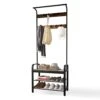 Entryway Coat Rack With Shoe Storage, Hall Tree With Bench, Coat Rack With 9 Removable Hooks And A Hanging Rod, Entryway Shoe Rack Organizer With Metal Frame 28.1*13.7*72.1 Inches (Rustic Brown) 1 Entryway Coat Rack With Shoe Storage, Hall Tree With Bench, Coat Rack With 9 Removable Hooks And A Hanging Rod, Entryway Shoe Rack Organizer With Metal Frame 28.1*13.7*72.1 Inches (Rustic Brown) -Amazon Store 41K2RwsDJSL