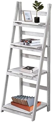 Babion 4 Tier Ladder Shelf Black, Home Office Ladder Shelf Bookcase And 4 Tier Bookshelf, Wooden Ladder Shelf Bathroom And Multifunctional Ladder Bookcase Storage Rack For Living Room(4 Tier, Black) 10 Babion 4 Tier Ladder Shelf Black, Home Office Ladder Shelf Bookcase And 4 Tier Bookshelf, Wooden Ladder Shelf Bathroom And Multifunctional Ladder Bookcase Storage Rack For Living Room(4 Tier, Black) - Image 8