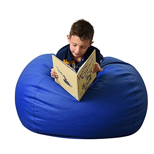 Children's Factory 35" Kids Bean Bag Chairs, Flexible Seating Classroom Furniture, Beanbag Ideal For Boy/Girl Toddler Daycare Or Playroom, Blue (CF610-005) 3 Children's Factory 35" Kids Bean Bag Chairs, Flexible Seating Classroom Furniture, Beanbag Ideal For Boy/Girl Toddler Daycare Or Playroom, Blue (CF610-005)