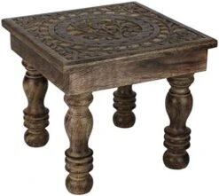 SAVON Wood Stool Footrest Footstool Adults Small Table Tree Of Life White -Amazon Store 41KVZh8zVL. AC