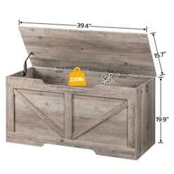 HOOBRO Storage Chest, Retro Toy Box Organizer With U-Shaped Cut-Out Pull, Storage Bench, Safety Hinge, Sturdy Toy Chest, Wooden, Supports 220 Lb, Easy Assembly, Greige BG771CW01 15 HOOBRO Storage Chest, Retro Toy Box Organizer With U-Shaped Cut-Out Pull, Storage Bench, Safety Hinge, Sturdy Toy Chest, Wooden, Supports 220 Lb, Easy Assembly, Greige BG771CW01 -Amazon Store 41KXcdRreGL