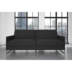 DHP Pembroke Convertible Futon Sofa Bed, Grey Linen -Amazon Store 41KjknpoqHL
