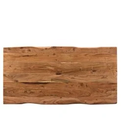 Timbergirl Solid Wood Live Edge 60" Dining Table Brown -Amazon Store 41KlV5VaeAL