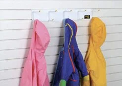 GarageTek Coat & Hat Rack Wall Organizer | Wall Mount Storage Rack | Hat Stand, Coat Rack, Helmet Holder, Slatwall Accessories - Mounts On TekPanel, TekTrak And Most Other Garage Storage Panels -Amazon Store 41KlltD8afL