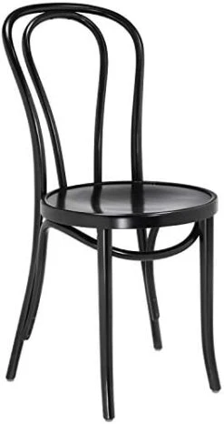 1018 Hairpin Bentwood Chairs, Modern Dining Room, Coffee Shop, Cafe, Kitchen Bistro, Or Vanity Seating, Natural Handcrafted Wood Frame, Rustic Indoor Furniture | Black, Set Of 2 Fully Assembled -Amazon Store 41KoP2GtnxL. AC