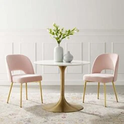 Modway Rouse Dining Room Side Chair Set Of 2, Pink -Amazon Store 41Kp6Nr6J9L
