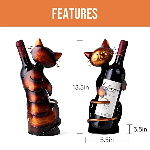 Drincarier Cat Decor Wine Holder Wine Rack Wine Bottle Holder Wine Cat, Cat Gifts For Cat Lovers 3 Drincarier Cat Decor Wine Holder Wine Rack Wine Bottle Holder Wine Cat, Cat Gifts For Cat Lovers