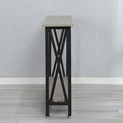 Soges Console Table Sofa Table Entry Way Table With Shelves Side Table For Living Room, Hallway, Office Grey DX-125-SW -Amazon Store 41LBAIs1koL