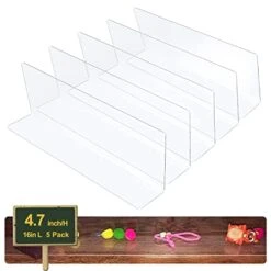World Backyard Toy Blockers For Furniture - Clear Thin PVC Gap Bumper Under Couch, Sofa, Bed, Cabinet To Stop Small Things Going Into. (Large 4.7'' High)