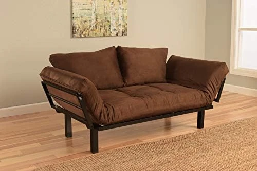 Jerry Sales Bright Day Twin Size Bed Futon Metal Frame, Many Color Fabrics To Choose (Black) 6 Jerry Sales Bright Day Twin Size Bed Futon Metal Frame, Many Color Fabrics To Choose (Black) - Image 4