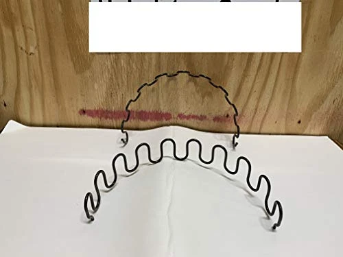 Galaxy Supply Inc. Zig Zag- Springs 8 Gauge 17" X 2 Pcs,Plus Special Package 5 Pcs 7 Holes Clip +10 Pcs Stay Wire Clips + 5 Feet Of Springing Wire For All Upholstery Use 4 Galaxy Supply Inc. Zig Zag- Springs 8 Gauge 17" X 2 Pcs,Plus Special Package 5 Pcs 7 Holes Clip +10 Pcs Stay Wire Clips + 5 Feet Of Springing Wire For All Upholstery Use - Image 2
