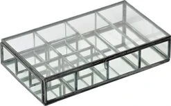 キーストーン(Key Stone) Collection Partition Rectangular Glass Case, W23×D13.7×H5cm, Brass -Amazon Store 41LWjMIteRL. AC