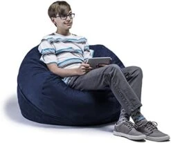 Jaxx Saxx 3 Foot Bean Bag Chair With Removable Cover, Cinnabar -Amazon Store 41LgGoQz5eL. AC