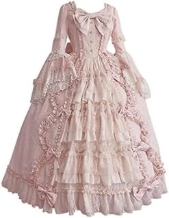 JEGULV Victorian Gown Dress For Women, Women's Court Cosplay French Lolita Dress Halloween Princess Costume Renaissance Dress -Amazon Store 41LggkOOr2S. AC