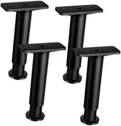 Uonlytech 4pcs Bed Support Frame Adjustable Stand Bed Support Replacement Sofa Replacement Legs Bed Frame Legs Replacement Plastic Steel Black Bed Support Legs Adjustable Bed Parts Bed Legs -Amazon Store 41Lo5wNQjVL. AC