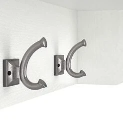 Bush Furniture Woodland Entryway Bench With Doors And Wall Mounted Coat Rack, 40W, White Ash 13 Bush Furniture Woodland Entryway Bench With Doors And Wall Mounted Coat Rack, 40W, White Ash -Amazon Store 41M2KNgvf6L