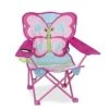 Melissa & Doug Cutie Pie Butterfly Camp Chair (Frustration-Free Packaging) , Pink -Amazon Store 41MBLBa3sZL