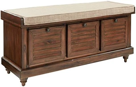 OSP Home Furnishings Dover Bench Antique Grey 9 OSP Home Furnishings Dover Bench Antique Grey - Image 7