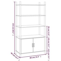 ZJWZSLI Highboard Engineered Wood,Vintage Solid Reclaimed Wood Home Decor,Accent Cabinet For Living Room,for Kitchen Dining Room,Entryway,Kitchen Pantry 31.5"x15.7"x60.2"