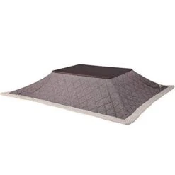 AZUMAYA KK-102BR Kotatsu Futon Comforter Rectangle Shape W75 X D90 Inches, 100% Polyester Fabric Material, Home And Living, Light Brown Color, This Order Comes Only Futon Comforter