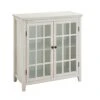 Riverbay Furniture Antique Double Door Curio Cabinet In White -Amazon Store 41Mb7FEbU1L