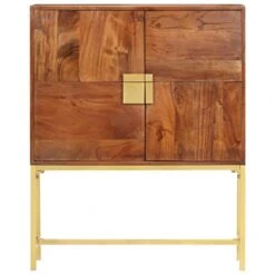 MengK Highboard 31.5"x11.8"x39.4 Solid Acacia Wood -Amazon Store 41MfWEldheL