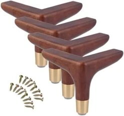 4 Pack Woodenniture Legs, Replacement Solid Wooden Sofa Legs, Sofa Wooden Feet, For Table Dresser Cabinets Cupboard Sofa Stool, Can Bear 600 Kg/a/138Mm -Amazon Store 41MhN545HqL. AC