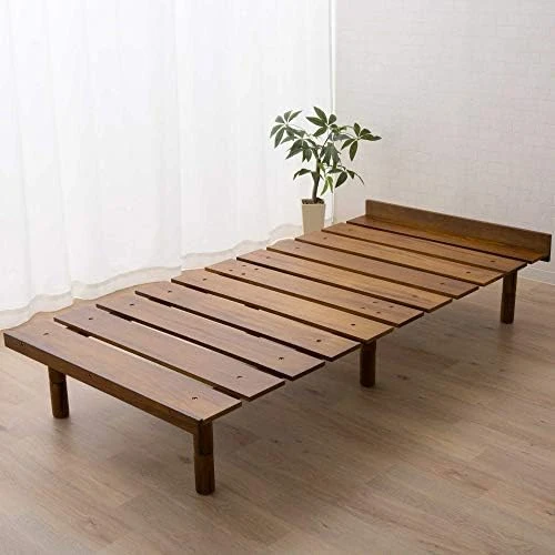 EMOOR Wood Slatted Floor Bed Frame OSMOS Twin For Japanese Futon Mattress Solid Pine (Retro-Brown), Height Adjustable (2/7/12in) Tatami Mat 16 EMOOR Wood Slatted Floor Bed Frame OSMOS Twin For Japanese Futon Mattress Solid Pine (Retro-Brown), Height Adjustable (2/7/12in) Tatami Mat - Image 14