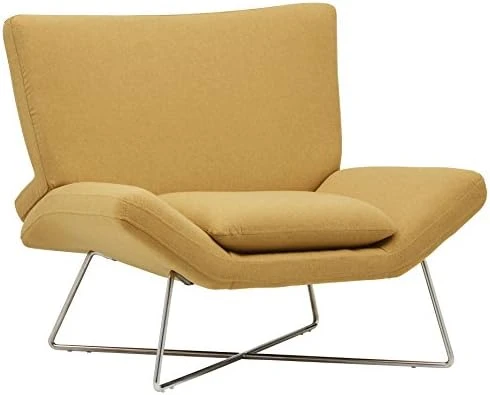 Amazon Brand – Rivet Farr Lotus Accent Chair, 39.8"W, Canary 9 Amazon Brand – Rivet Farr Lotus Accent Chair, 39.8"W, Canary - Image 7