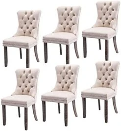 Set Of 2 Dining Chairs Modern For Dining Room Kitchen Accent Side Chair Velvet Button Tufted Padded Cushion Seat And Back (Sapphire Blue) -Amazon Store 41Npft360aL. AC